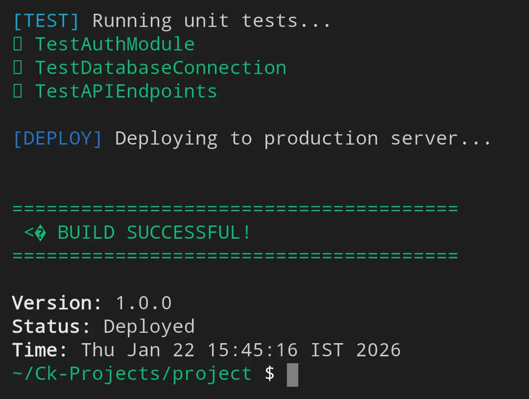 Built-in Terminal - SrcNexus Feature